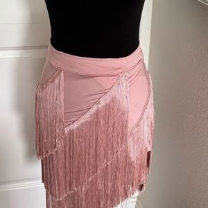 NWT pink women’s small Latin skirt